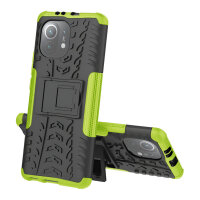 Schutz Hülle Xiaomi Handy Tasche Case Cover Silikon Schale Outdoor Handyhülle BF Xiaomi Mi 11 Grün
