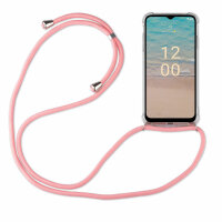 Handykette für Nokia G22 Handyhülle mit Band Umhängehülle mit Band Hülle Cover  Rosa