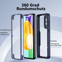360° Grad Hülle für Samsung Galaxy A33 5G vollschutz Integriertem Displayschutz Blau
