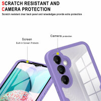 Handy Tasche für Samsung Galaxy A34 5G 360° Grad Handyhülle mit Displayschutz