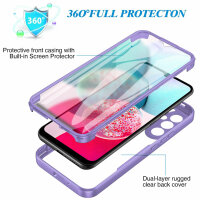 Handy Tasche für Samsung Galaxy A34 5G 360° Grad Handyhülle mit Displayschutz