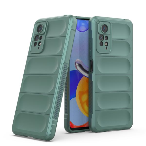Hülle Xiaomi Redmi Note 11 Pro Handyhülle Outdoor Case Back Cover Handy Tasche Grün