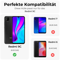 Hülle Xiaomi Redmi 9C Handy Tasche Handyhülle...