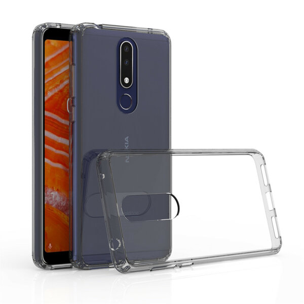 Nokia TPU Silikon Acrylglas Panzer Hülle Handy Tasche Outdoor Cover Bumper Neu Nokia 3.1 Plus