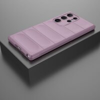 Hülle für Samsung Galaxy S23 Ultra Handyhülle Handy Tasche Back Cover Bumper TPU Lila