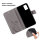 Handy Tasche für Samsung Galaxy A51 SM-A515 Hülle Case Buchhülle Klapphülle TPU Blume Grau