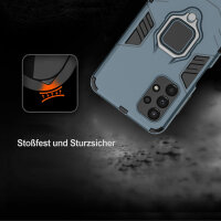 Hülle für Samsung Galaxy A13 4G, Schutzhülle Handy Tasche Ring Case Cover Bumper