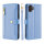Handykette Samsung Hülle mit Band Handyhülle Kartenfächer PU Leder Umhängetasche Galaxy Xcover 6 Pro Hellblau