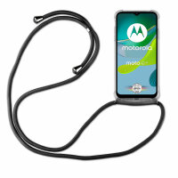 betterfon Handykette für Motorola Moto E13 Handyhülle mit Band Hülle Schwarz
