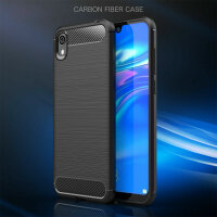 Huawei Y5 2019 Carbon Hülle Schutzhülle TPU...