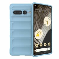 Hülle für Google Pixel 7 Pro Handyhülle Handy Tasche Back Cover Bumper TPU Case Hellblau