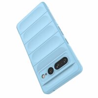 Hülle für Google Pixel 7 Pro Handyhülle Handy Tasche Back Cover Bumper TPU Case Hellblau