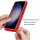 Hülle für Samsung Galaxy S24+ Handyhülle 2 Teilig Bumper Case mit Kantenschutz Rot