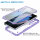 Handyhülle für Samsung Galaxy S21 Ultra – 360° Panzer Case mit Displayschutz Lila