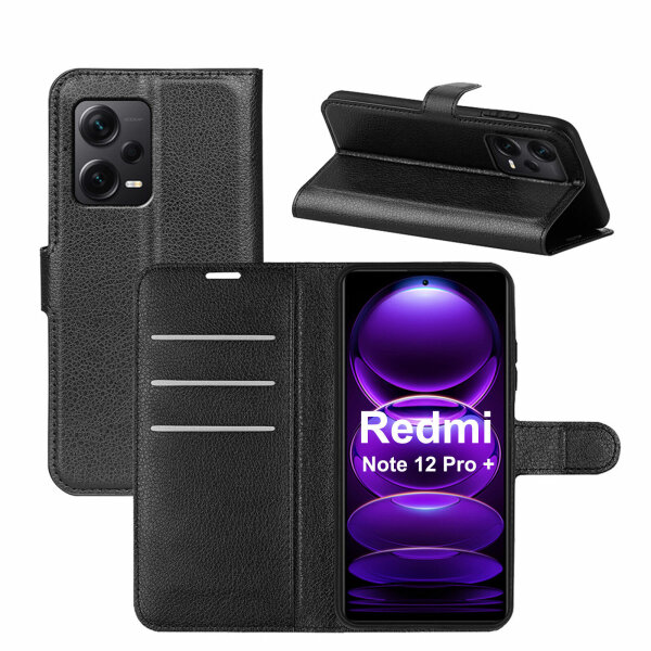 Hülle für Xiaomi Redmi Note 12 Pro+ Handyhülle Handy Tasche Klapphülle Flipcase