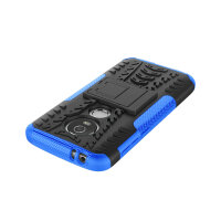 Handy Tasche Lenovo Motorola Panzer Hülle Hybrid Case Cover Schutzhülle Bumper Motorola Moto E5 Play Blau
