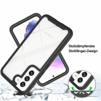 Panzer Hülle Handy Tasche 360 Grad TPU vollschutz mit Integriertem Displayschutz Samsung Galaxy S22 5G