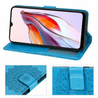 Hülle für Xiaomi Redmi 12C Handyhülle Handy Tasche Klapphülle Wallet Case Etui Blau