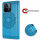 Hülle für Xiaomi Redmi 12C Handyhülle Handy Tasche Klapphülle Wallet Case Etui Blau