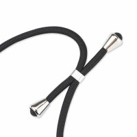 Handy Hülle mit Band Schutzhülle Handykette Seil Silikon Handy Tasche mit Schnur Nokia 5.4 Schwarz