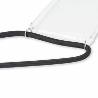 Handy Hülle mit Band Schutzhülle Handykette Seil Silikon Handy Tasche mit Schnur Nokia 5.4 Schwarz