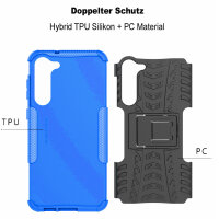 Outdoor Hülle für Samsung Galaxy S23 Handyhülle Handy Tasche Bumper TPU Silikon Blau