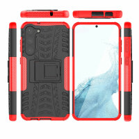 Outdoor Hülle für Samsung Galaxy S23+ Handyhülle Handy Tasche Bumper TPU Silikon Rot