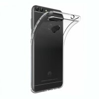 Huawei P Smart TPU Silikon Hülle Handyhülle Schale Tasche Case+ PANZERSCHUTZGLAS