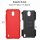 Handy Tasche Nokia Hülle Outdoor Hybrid Case Cover Schutzhülle Handyhülle Bumper Nokia 3.1 Rot