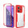 360° Grad Hülle Xiaomi Redmi Note 13 Pro+ 5G mit Integriertem Displayschutz Rot