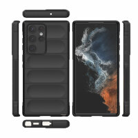 Hülle Handyhülle für Samsung Galaxy S22 Ultra - Schutzhülle Handytasche Case TPU Schwarz