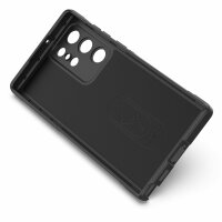 Hülle Handyhülle für Samsung Galaxy S22 Ultra - Schutzhülle Handytasche Case TPU Schwarz