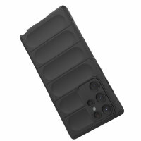 Hülle Handyhülle für Samsung Galaxy S22 Ultra - Schutzhülle Handytasche Case TPU Schwarz