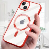 Handyhülle für Apple iPhone 14 Plus – Magnet Case Rot