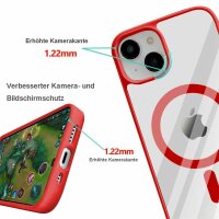 Handyhülle für Apple iPhone 14 Plus – Magnet Case Rot