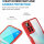 360° Grad Hülle Xiaomi Redmi 10 2022 Handyhülle mi Integriertem Displayschutz Rot