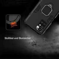 Schutz Hülle Xiaomi Redmi 10, Handy Tasche Ring Case Outdoor Bumper Silikon TPU