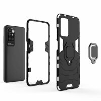 Schutz Hülle Xiaomi Redmi 10, Handy Tasche Ring Case Outdoor Bumper Silikon TPU