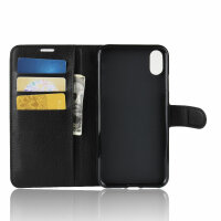 Apple iPhone Handy Tasche Flip Cover Case Buch Klapp Schutz Hülle Etui Bumper Apple iPhone XR Schwarz