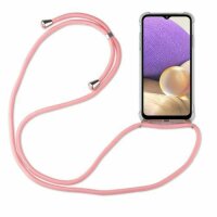 Handykette für Samsung Galaxy A32 5G – Handyhülle mit Band Rosa