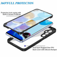 360° Grad Hülle für Samsung Galaxy S24+ vollschutz Integriertem Displayschutz Schwarz