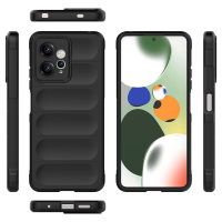 Hülle für Xiaomi Handyhülle Outdoor Case Handy Tasche Silikon Back Cover Bumper Schwarz Redmi Note 12 4G