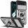 Outdoor Panzer Hülle Google Pixel 8 Pro Handyhülle mit Kameraschutz Ringhalter Silber