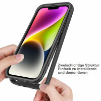 Handyhülle für Apple iPhone 15 - 360° Panzer Case mit Displayschutz