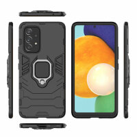 Hülle für Samsung Galaxy A53 5G, Schutzhülle Handy Tasche Ring Case Cover Bumper Schwarz