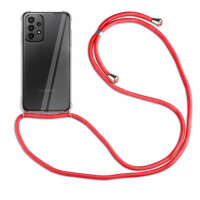 betterfon Handykette für Samsung Galaxy A23 5G Handyhülle mit Band Hülle Rot