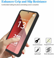360° Grad Hülle Xiaomi Redmi Note 13 Pro 4G mit Integriertem Displayschutz Schwarz