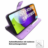 Hülle Für Samsung Galaxy A52 Handy Tasche Handyhülle Wallet Case Flip Cover Etui Lila