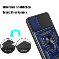 Outdoor Panzer Hülle Xiaomi Redmi Note 12 4G Handyhülle Kameraschutz Ringhalter Blau