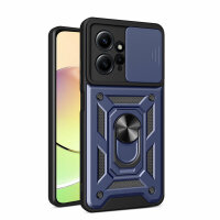 Outdoor Panzer Hülle Xiaomi Redmi Note 12 4G Handyhülle Kameraschutz Ringhalter Blau
